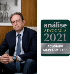 Ernesto Tzirulnik Advocacia e o sócio Ernesto Tzirulnik são listados como "Escritório mais admirado 2021" e "Advogado mais admirado" na 16ª edição de Análise Advocacia.