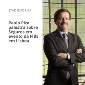 Paulo Piza palestra sobre Seguros em evento da FIBE, em Lisboa